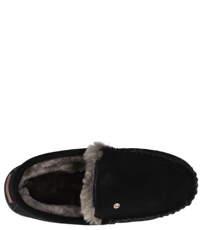 Warmbat pantoffel <span>Grizzly men GRZ4410 99 Black</span> Grizzly men GRZ4410 99 Black zwart - www.bremmerschoenen.info - Bremmer Schoenen