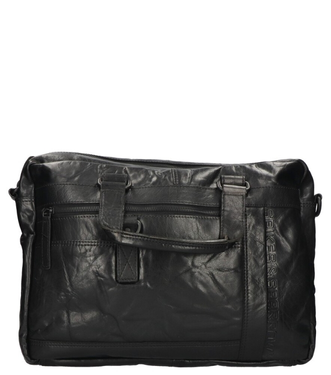 Spikes & Sparrow laptoptas <span>B137000</span> B137000 zwart - www.bremmerschoenen.info - Bremmer Schoenen