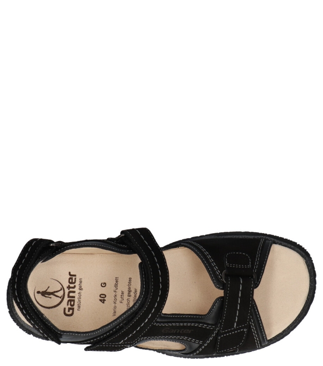 Ganter sandaal <span>257128 0100 Giovanni</span> 257128 0100 Giovanni zwart - www.bremmerschoenen.info - Bremmer Schoenen