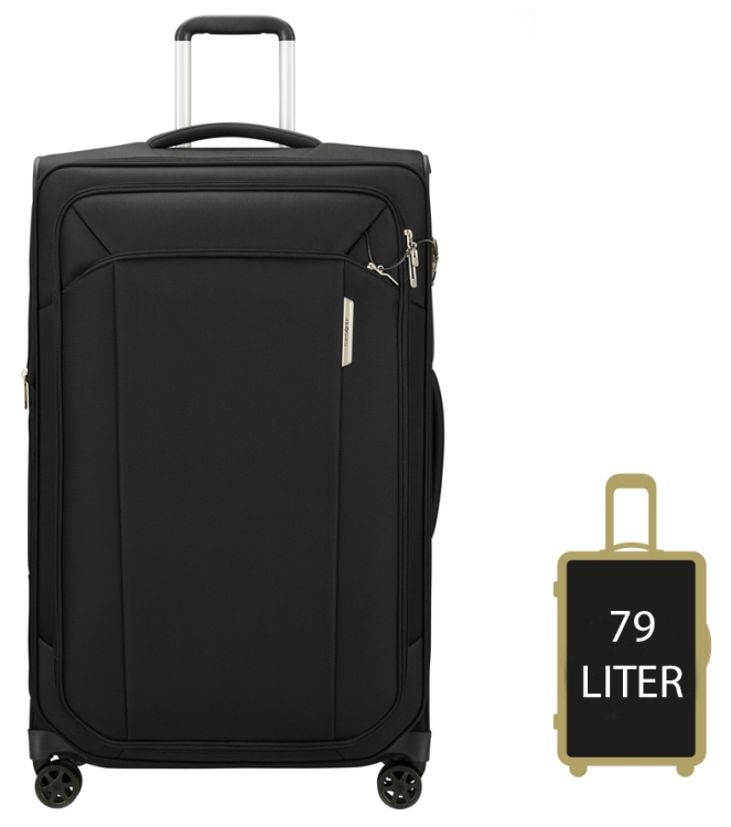 Samsonite koffer <span>143331 7416 Respark Spinner 79</span> 143331 7416 Respark Spinner 79 zwart - www.bremmerschoenen.info - Bremmer Schoenen