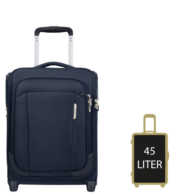 Samsonite handbagage <span>143311 1549 Respark Upright 45</span> 143311 1549 Respark Upright 45 blauw - www.bremmerschoenen.info - Bremmer Schoenen