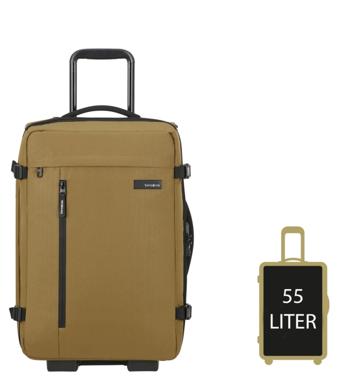 Samsonite reistas met wielen <span>143269 1635 Roader Duffle 55</span> 143269 1635 Roader Duffle 55 groen - www.bremmerschoenen.info - Bremmer Schoenen