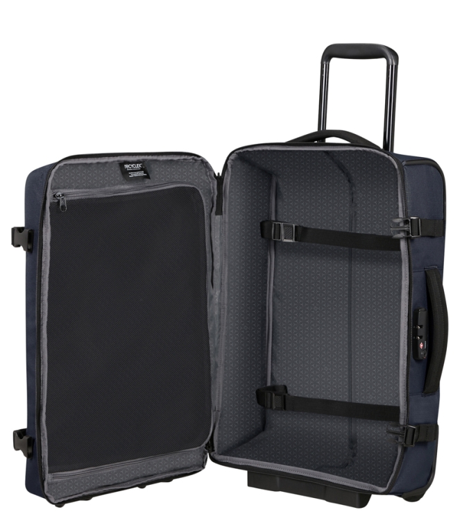 Samsonite reistas met wielen <span>143269 1247 Roader Duffle 55</span> 143269 1247 Roader Duffle 55 blauw - www.bremmerschoenen.info - Bremmer Schoenen