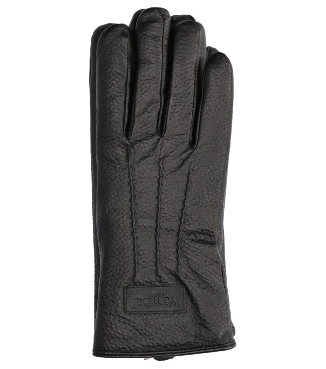Warmbat handschoenen <span>Gloves Men GLO402499 Leather Black</span> Gloves Men GLO402499 Leather Black zwart - www.bremmerschoenen.info - Bremmer Schoenen