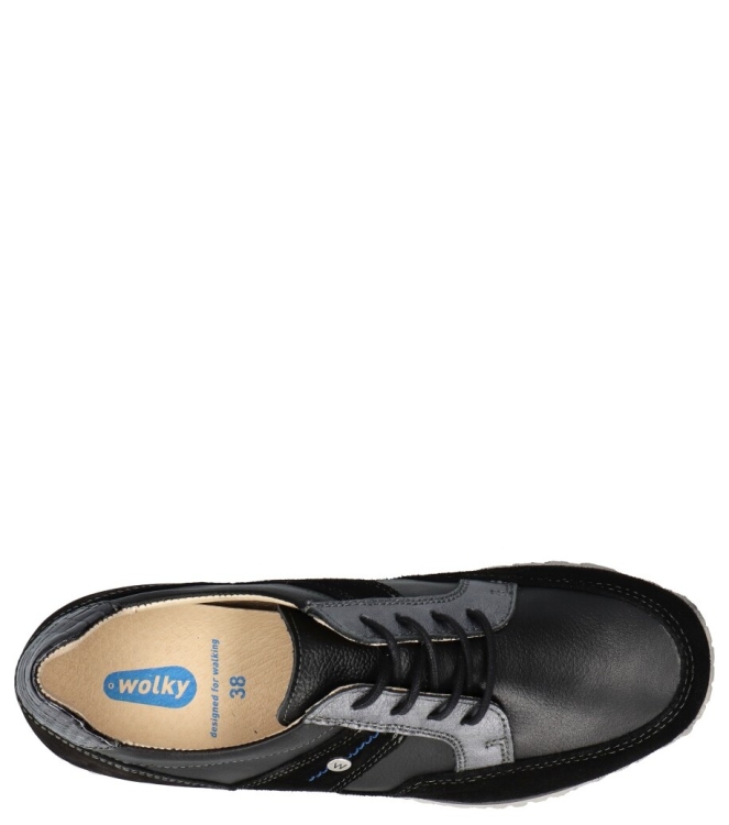 Wolky sneaker <span>0580490 001 E-Walk</span> 0580490 001 E-Walk zwart - www.bremmerschoenen.info - Bremmer Schoenen