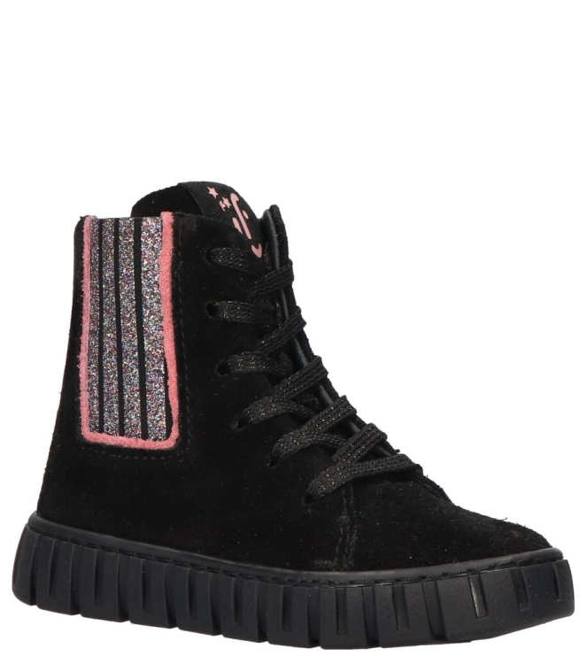 Jochie-Freaks sneaker <span>JF-23162 200 Brune</span> JF-23162 200 Brune zwart - www.bremmerschoenen.info - Bremmer Schoenen