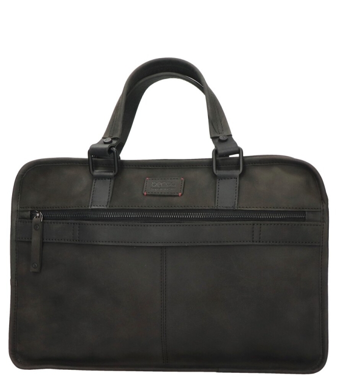 Berba Laptoptas <span>826-100-00</span> 826-100-00 zwart - www.bremmerschoenen.info - Bremmer Schoenen