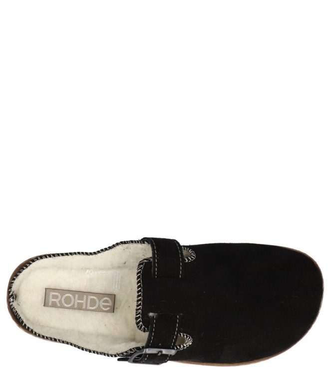 Rohde pantoffel <span>6123 90</span> 6123 90 zwart - www.bremmerschoenen.info - Bremmer Schoenen