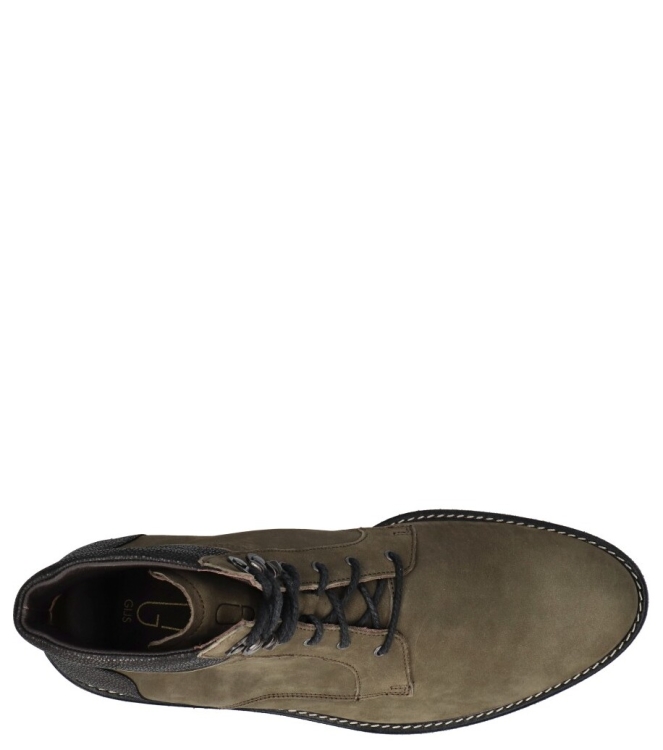 Gijs veterboot <span>2125 015 0760</span> 2125 015 0760 groen - www.bremmerschoenen.info - Bremmer Schoenen