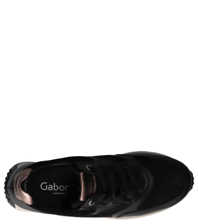 Gabor sneaker <span>36.426.67</span> 36.426.67 zwart - www.bremmerschoenen.info - Bremmer Schoenen