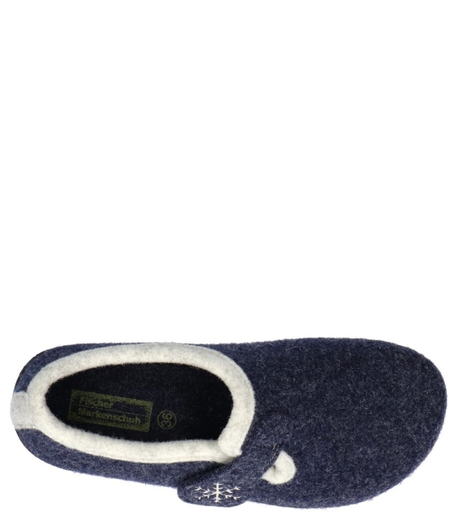 Fischer pantoffel <span>205620 501</span> 205620 501 blauw - www.bremmerschoenen.info - Bremmer Schoenen