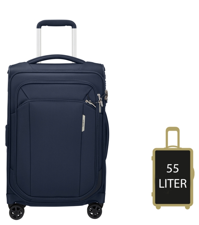 Samsonite Trolley <span>143325 1549 Respark Spinner 55</span> 143325 1549 Respark Spinner 55 blauw - www.bremmerschoenen.info - Bremmer Schoenen