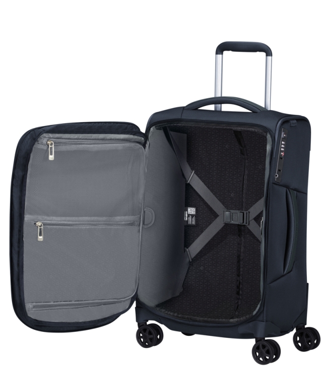 Samsonite Trolley <span>143325 1549 Respark Spinner 55</span> 143325 1549 Respark Spinner 55 blauw - www.bremmerschoenen.info - Bremmer Schoenen