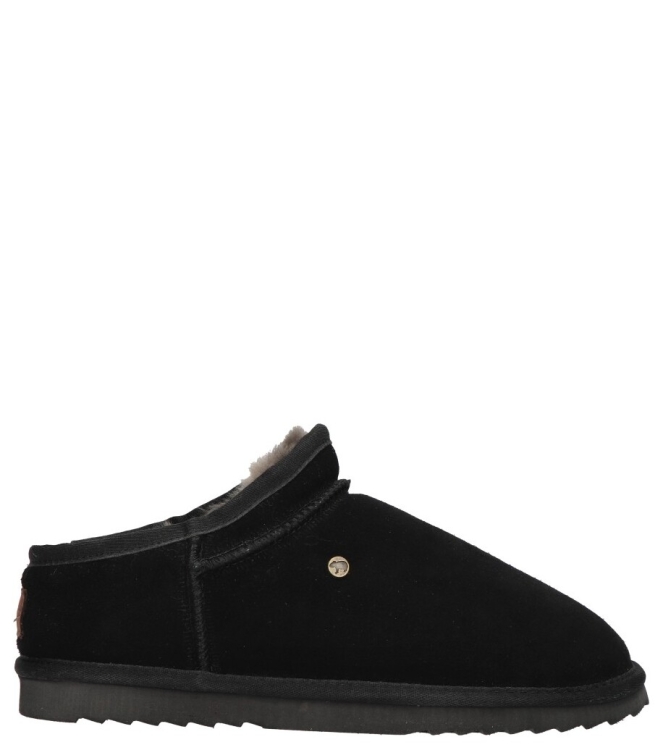 Warmbat pantoffel <span>Conner men CNR421099 Black</span> Conner men CNR421099 Black zwart - www.bremmerschoenen.info - Bremmer Schoenen