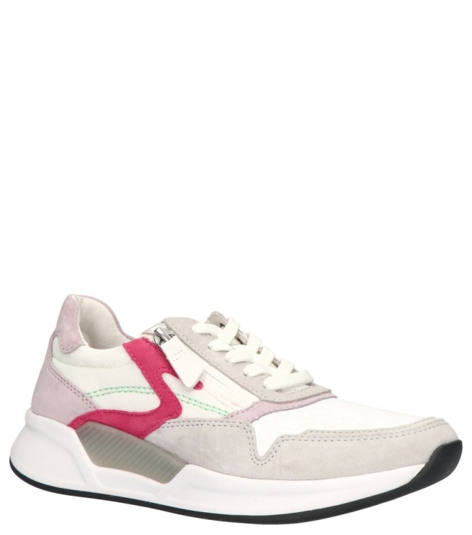 Gabor Gabor sneaker <span>46.957.41</span> 41 weis/grey/camelia k. Gabor sneaker <span>46.957.41</span> 46.957.41 wit - www.bremmerschoenen.info - Bremmer Schoenen