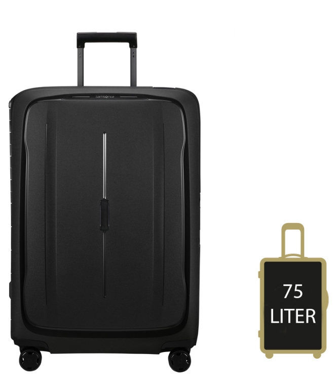 Samsonite koffer <span>146912 1374 Essens Spinner 75</span> 146912 1374 Essens Spinner 75 zwart - www.bremmerschoenen.info - Bremmer Schoenen