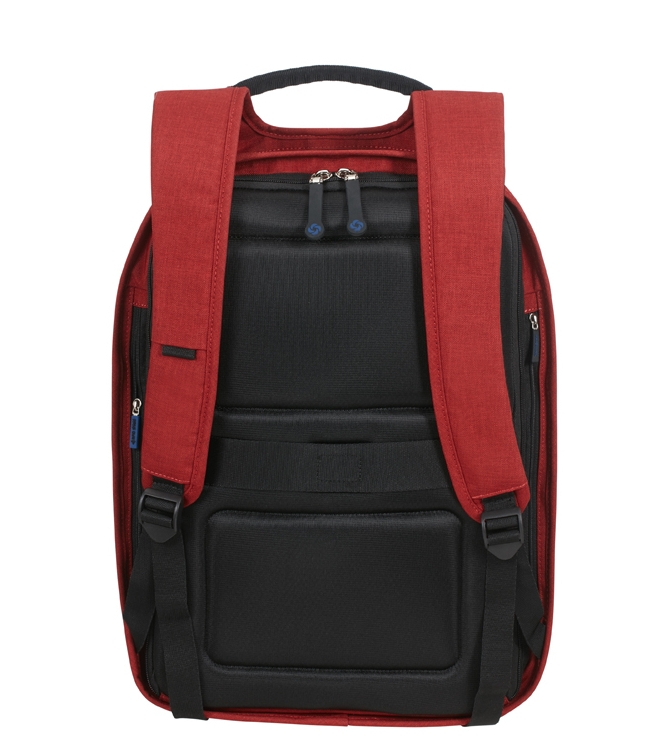 Samsonite rugtas met laptopvak <span>128822 1361 Securipak Laptop Backpack</span> 128822 1361 Securipak Laptop Backpack rood - www.bremmerschoenen.info - Bremmer Schoenen