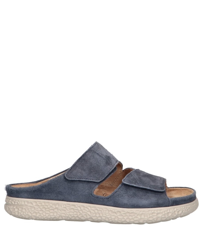 Hartjes slipper <span>122.1221 47/00 Groove</span> 122.1221 47/00 Groove blauw - www.bremmerschoenen.info - Bremmer Schoenen