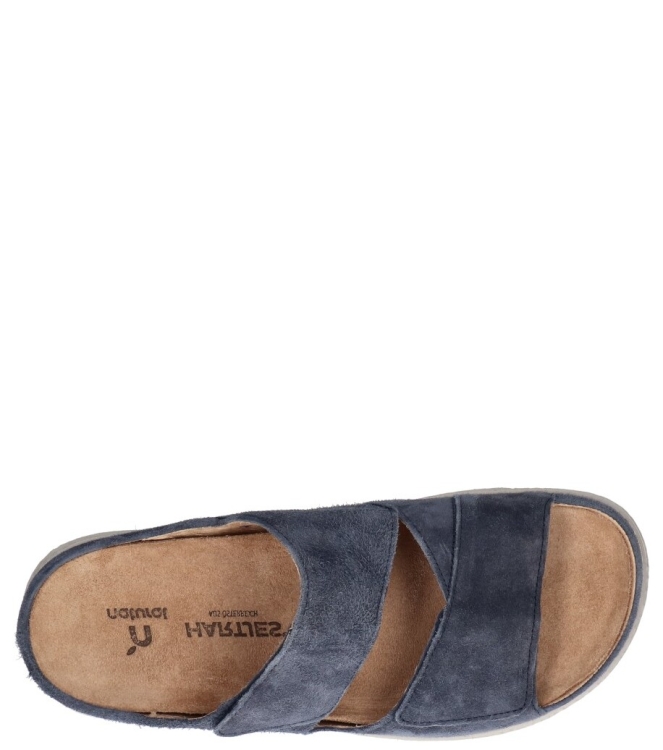 Hartjes slipper <span>122.1221 47/00 Groove</span> 122.1221 47/00 Groove blauw - www.bremmerschoenen.info - Bremmer Schoenen