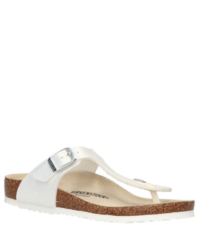 Birkenstock slipper <span>1026847 Gizeh Kids BS</span> 1026847 Gizeh Kids BS wit - www.bremmerschoenen.info - Bremmer Schoenen