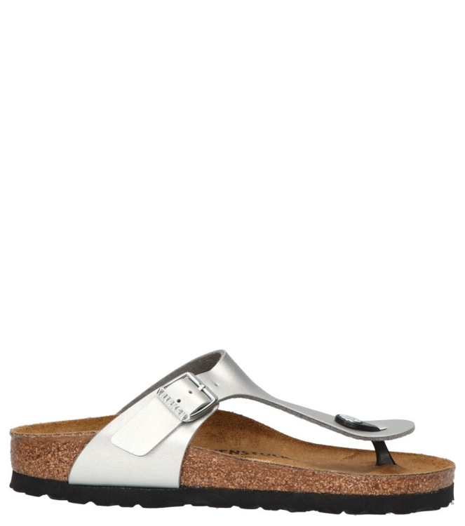 Birkenstock slipper <span>043853 Gizeh</span> 043853 Gizeh zilver - www.bremmerschoenen.info - Bremmer Schoenen
