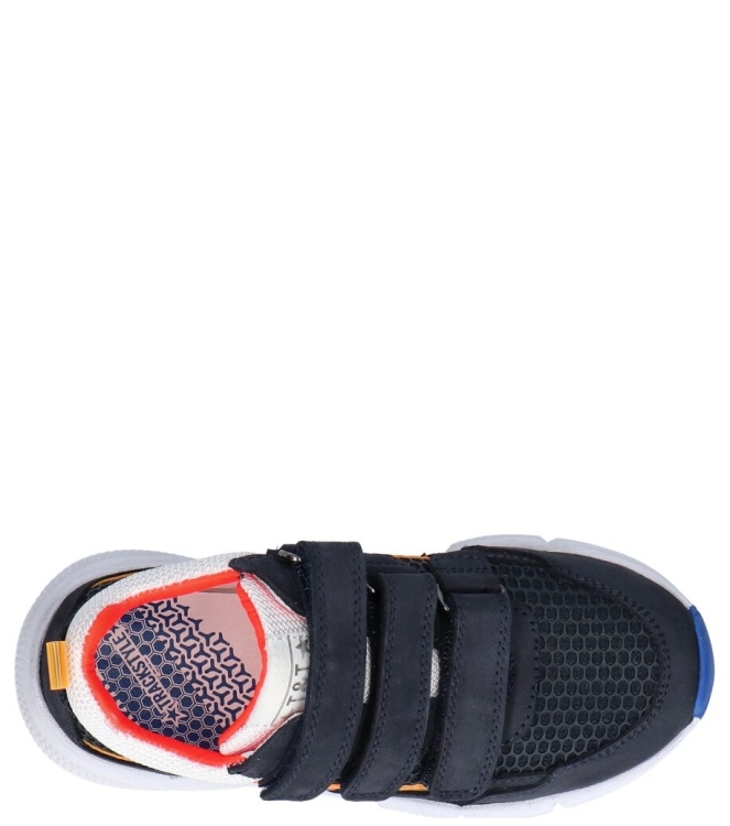 Track style klittenbandschoen <span>324375 129 Finn Fox</span> 324375 129 Finn Fox blauw - www.bremmerschoenen.info - Bremmer Schoenen