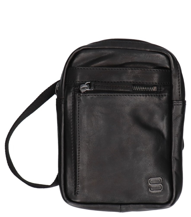 Spikes & Sparrow tas <span>38755100 Black</span> 38755100 Black zwart - www.bremmerschoenen.info - Bremmer Schoenen