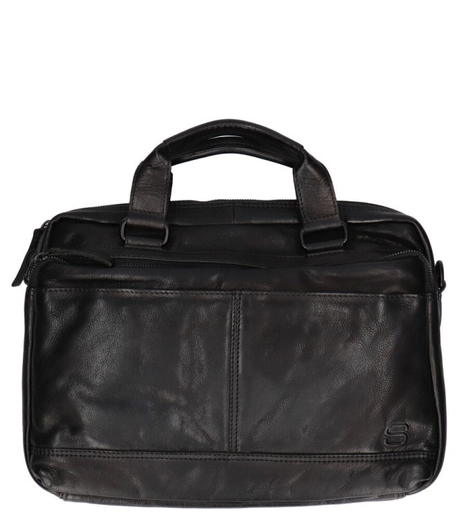Spikes & Sparrow tas <span>40737100 Black</span> 40737100 Black zwart - www.bremmerschoenen.info - Bremmer Schoenen