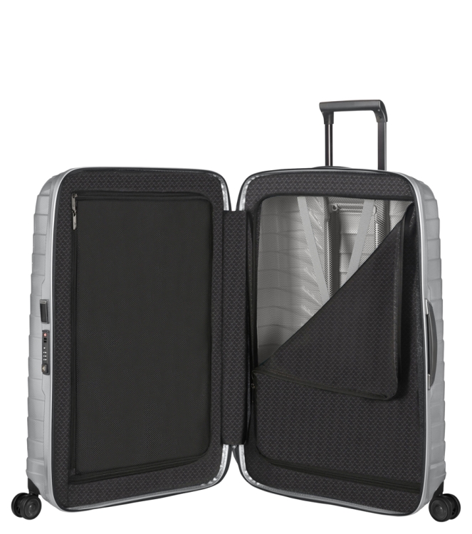Samsonite koffer <span>126041 1776 Proxis Spinner 69</span> 126041 1776 Proxis Spinner 69 zilver - www.bremmerschoenen.info - Bremmer Schoenen