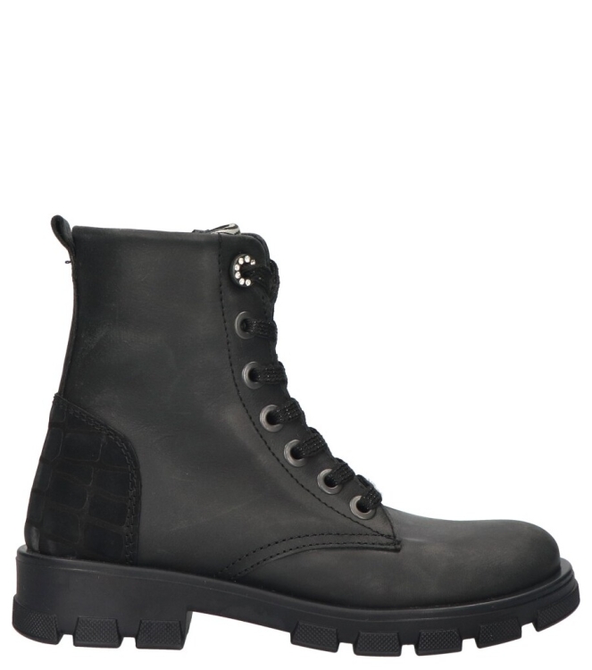Jochie-Freaks veterboot <span>JF-24784 200 Beth</span> JF-24784 200 Beth zwart - www.bremmerschoenen.info - Bremmer Schoenen