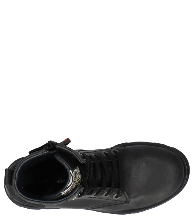 Jochie-Freaks veterboot <span>JF-24784 200 Beth</span> JF-24784 200 Beth zwart - www.bremmerschoenen.info - Bremmer Schoenen