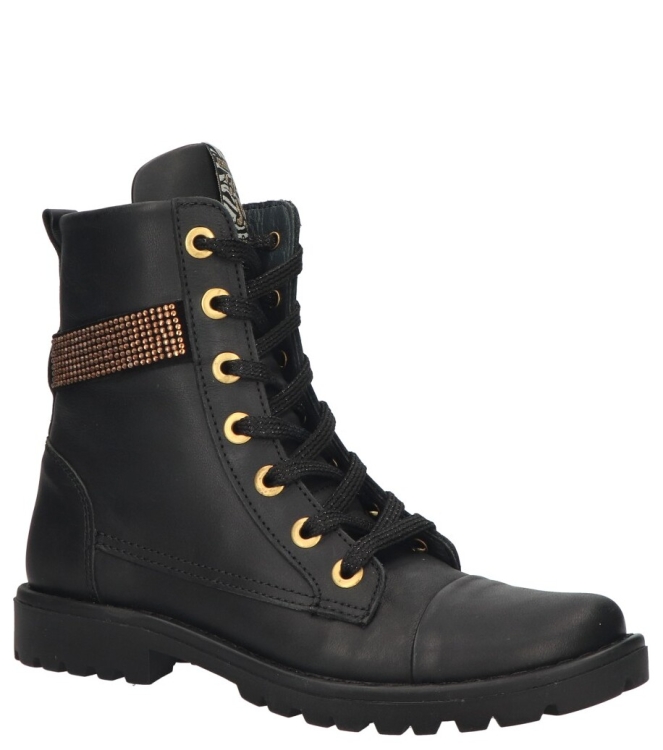 Jochie-Freaks veterboot <span>JF-24788 200 Dana</span> JF-24788 200 Dana zwart - www.bremmerschoenen.info - Bremmer Schoenen