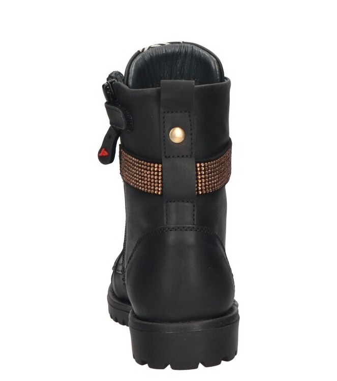 Jochie-Freaks veterboot <span>JF-24788 200 Dana</span> JF-24788 200 Dana zwart - www.bremmerschoenen.info - Bremmer Schoenen