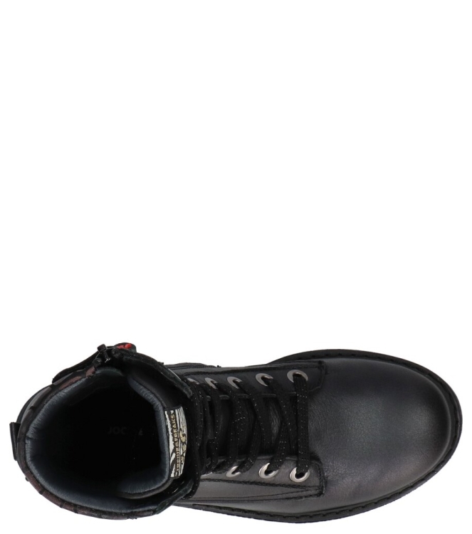 Jochie-Freaks veterboot <span>JF-24586 450 Dalia</span> JF-24586 450 Dalia zwart - www.bremmerschoenen.info - Bremmer Schoenen