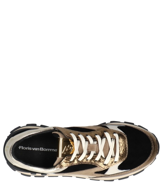 Floris van Bommel sneaker <span>Blokki 04.00 SFW-10098 91-01</span> Blokki 04.00 SFW-10098 91-01 goud - www.bremmerschoenen.info - Bremmer Schoenen