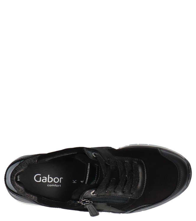 Gabor sneaker <span>56.306.67</span> 56.306.67 zwart - www.bremmerschoenen.info - Bremmer Schoenen