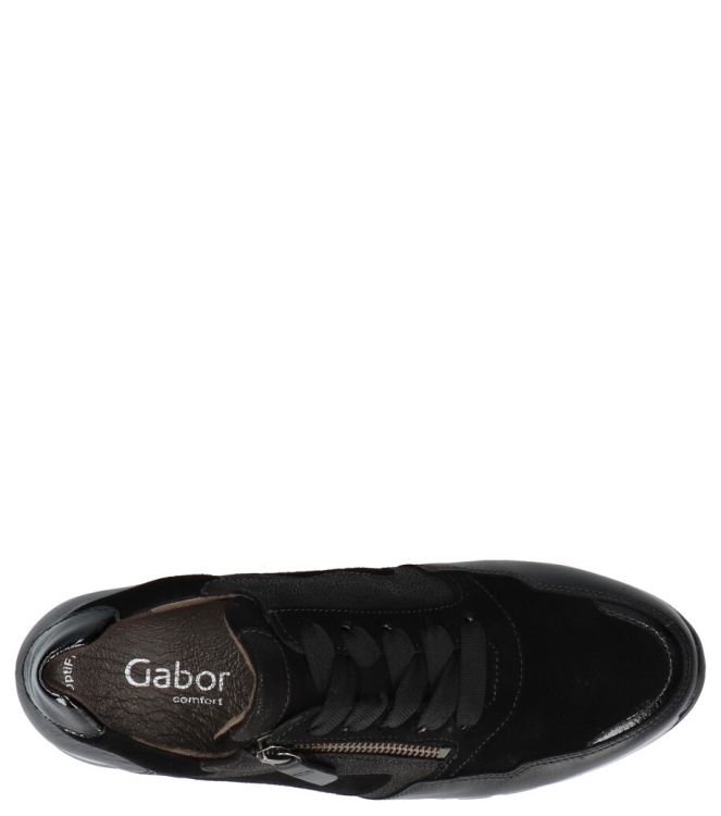 Gabor sneaker <span>56.438.37</span> 56.438.37 zwart - www.bremmerschoenen.info - Bremmer Schoenen