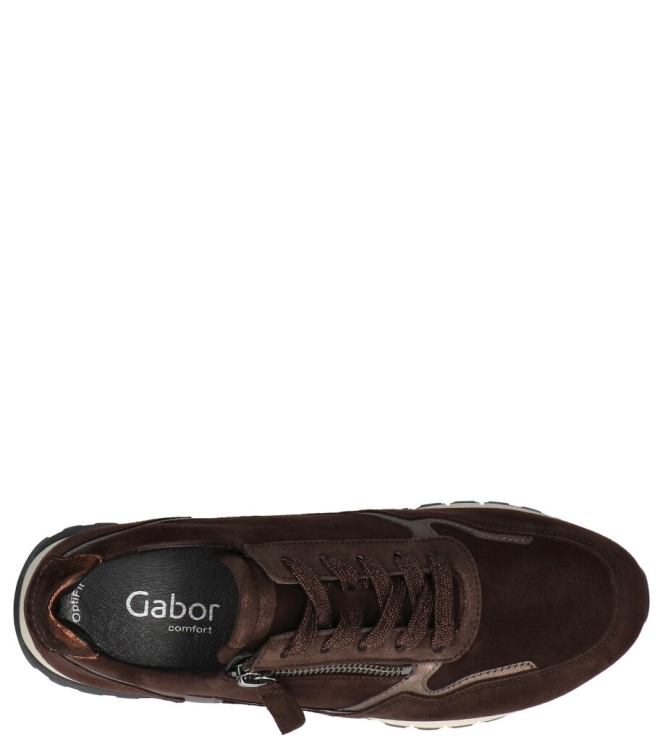 Gabor sneaker <span>56.378.41</span> 56.378.41 bruin - www.bremmerschoenen.info - Bremmer Schoenen
