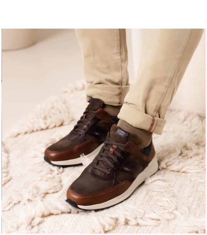 Gijs sneaker <span>2120 908 1220</span> 2120 908 1220 bruin - www.bremmerschoenen.info - Bremmer Schoenen