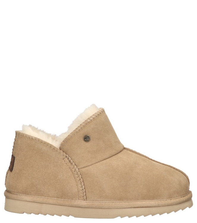 Warmbat pantoffel <span>Willow women WLW321051 Stone</span> Willow women WLW321051 Stone beige - www.bremmerschoenen.info - Bremmer Schoenen