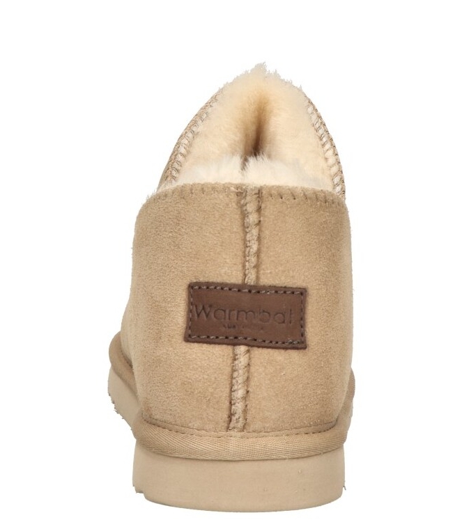 Warmbat pantoffel <span>Willow women WLW321051 Stone</span> Willow women WLW321051 Stone beige - www.bremmerschoenen.info - Bremmer Schoenen