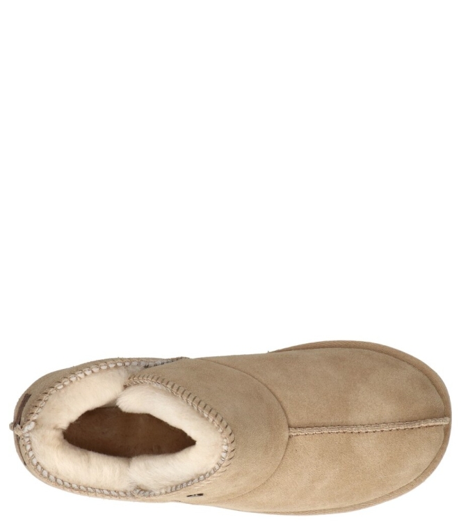 Warmbat pantoffel <span>Willow women WLW321051 Stone</span> Willow women WLW321051 Stone beige - www.bremmerschoenen.info - Bremmer Schoenen
