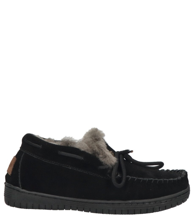 Warmbat pantoffel <span>Bunya women BNY341055 Black</span> Bunya women BNY341055 Black zwart - www.bremmerschoenen.info - Bremmer Schoenen
