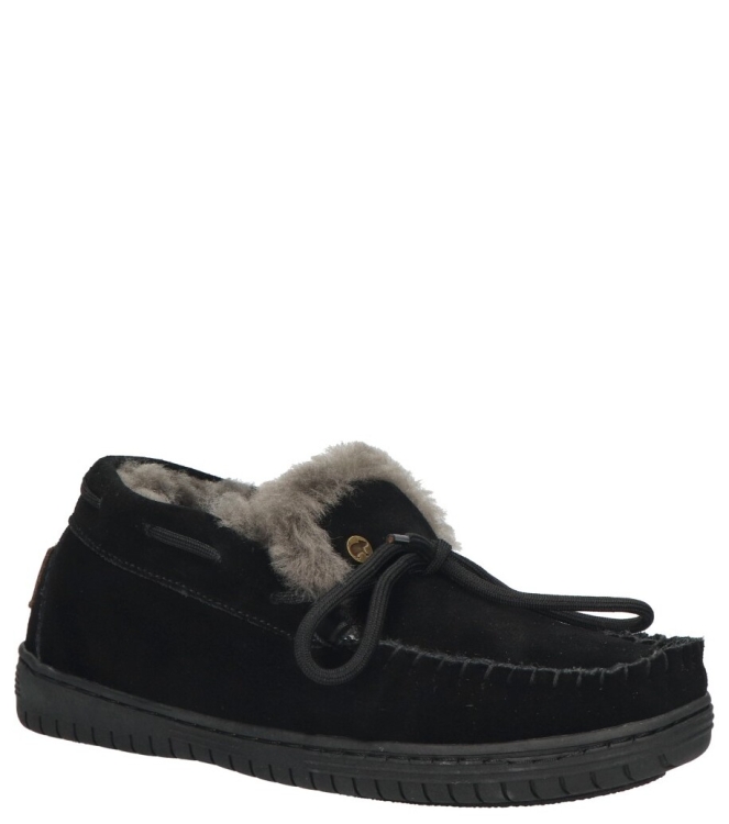 Warmbat pantoffel <span>Bunya women BNY341055 Black</span> Bunya women BNY341055 Black zwart - www.bremmerschoenen.info - Bremmer Schoenen