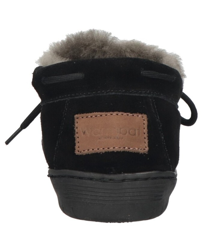Warmbat pantoffel <span>Bunya women BNY341055 Black</span> Bunya women BNY341055 Black zwart - www.bremmerschoenen.info - Bremmer Schoenen