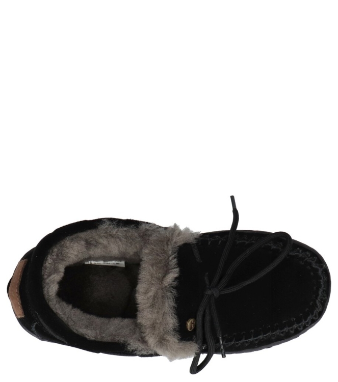 Warmbat pantoffel <span>Bunya women BNY341055 Black</span> Bunya women BNY341055 Black zwart - www.bremmerschoenen.info - Bremmer Schoenen