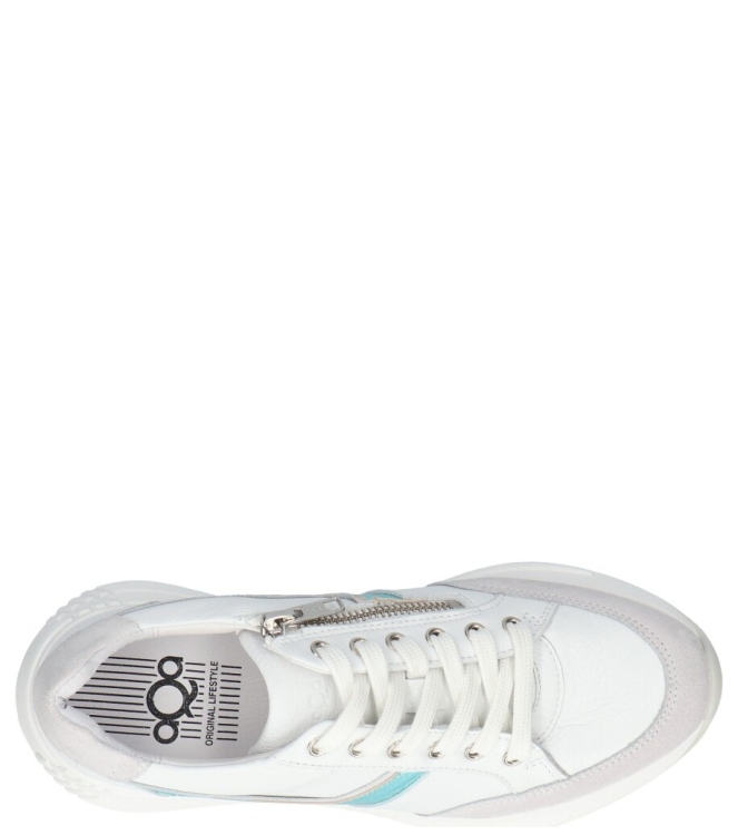 Aqa sneaker <span>A8726 A47A11</span> A8726 A47A11 wit - www.bremmerschoenen.info - Bremmer Schoenen