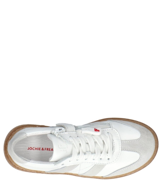 Jochie-Freaks sneaker <span>JF-25412 100 Eden</span> JF-25412 100 Eden wit - www.bremmerschoenen.info - Bremmer Schoenen