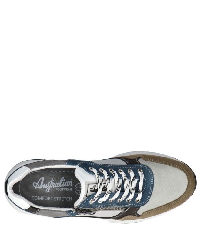 Australian sneaker <span>15.1646.04 PKX Connery width H</span> 15.1646.04 PKX Connery width H groen - www.bremmerschoenen.info - Bremmer Schoenen