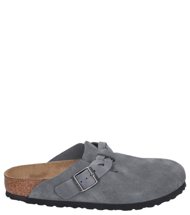 Birkenstock slipper <span>1029086 Boston</span> 1029086 Boston grijs - www.bremmerschoenen.info - Bremmer Schoenen